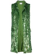 P.a.r.o.s.h. Sequin Waistcoat - Green