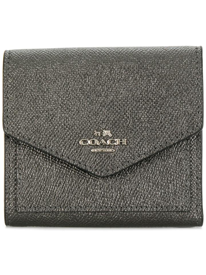 Coach Metallic Small Wallet - Grey