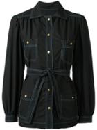Céline Vintage Tie Waist Shirt, Women's, Size: 40, Black