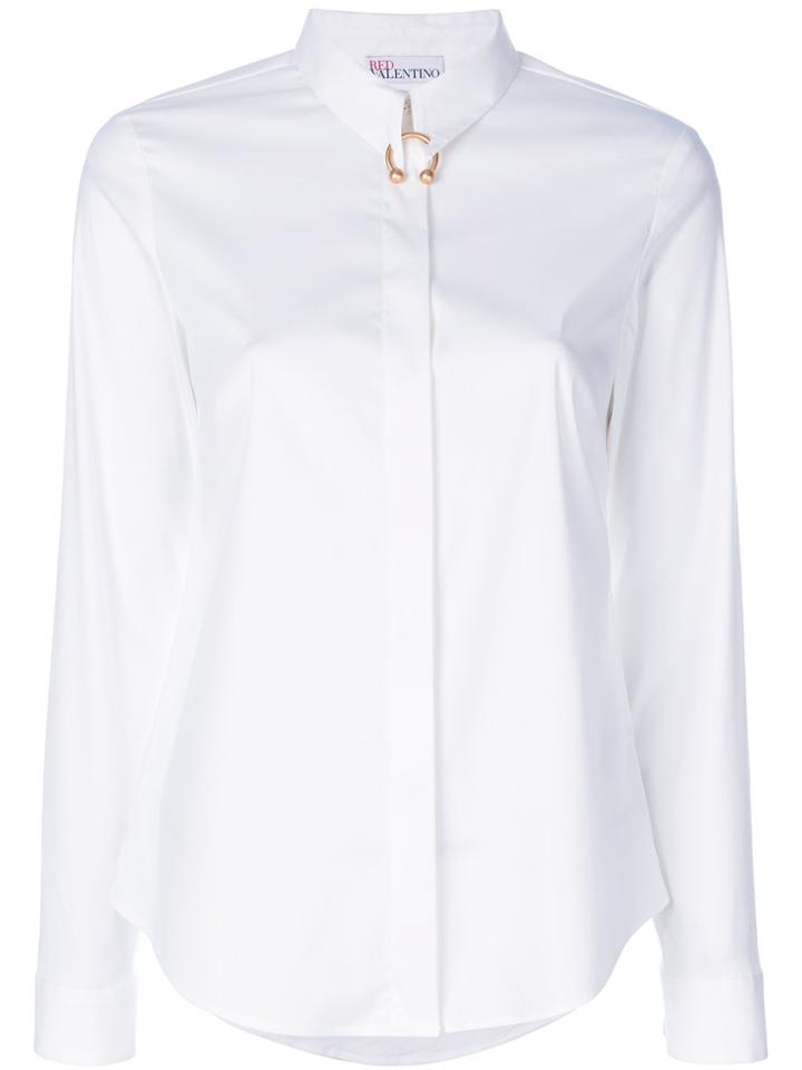 Red Valentino Pierced Ring Detail Shirt - White