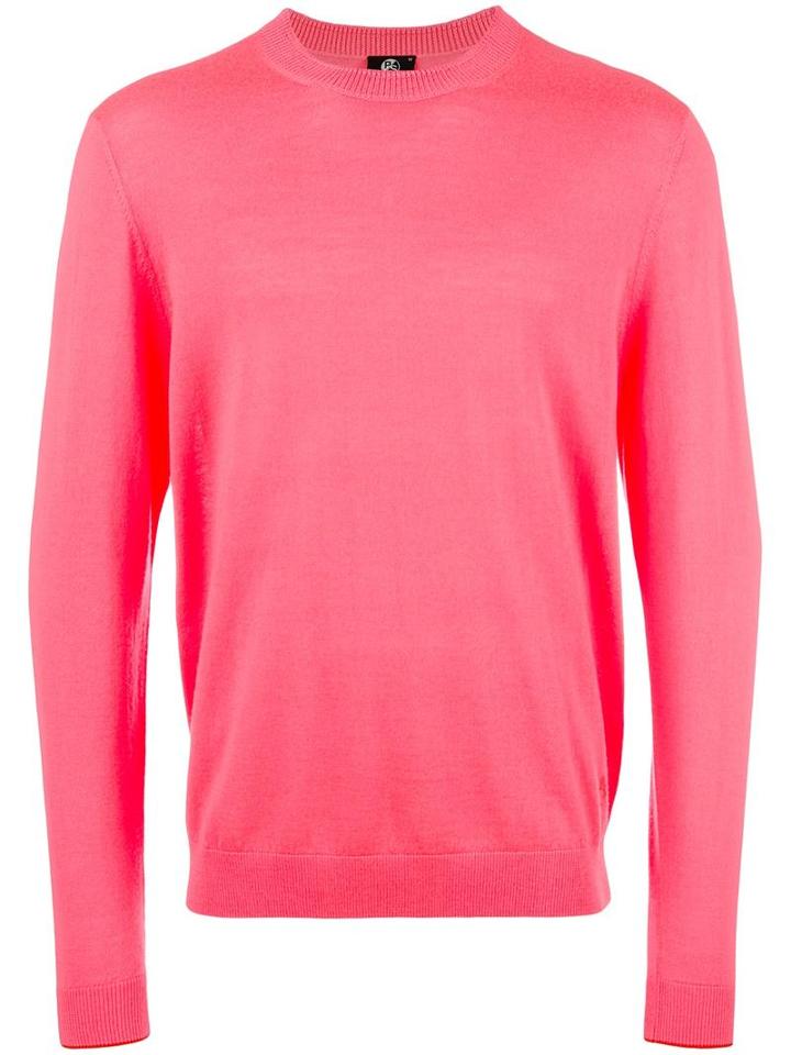 Ps By Paul Smith Round Neck Jumper, Men's, Size: Medium, Pink/purple, Merino