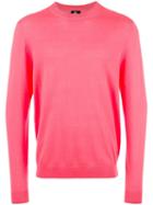 Ps By Paul Smith Round Neck Jumper, Men's, Size: Medium, Pink/purple, Merino