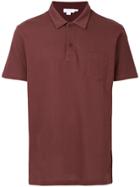 Sunspel Riviera Short Sleeve Polo Shirt - Red