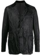 Sacai Long Sleeve Crinkled Blazer - Black