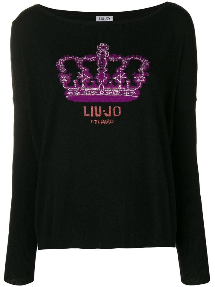 Liu Jo Crown Logo Pullover - Black