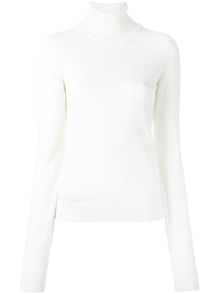 Dsquared2 Ski Ribbed Turtleneck Jumper - White