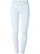 7 For All Mankind Skinny Fit Jeans, Women's, Size: 32, Blue, Cotton/polyester/spandex/elastane