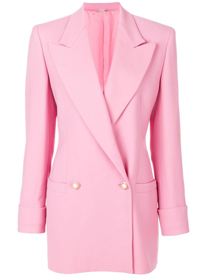 Versace Vintage Double Breasted Blazer - Pink & Purple