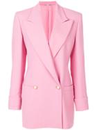 Versace Vintage Double Breasted Blazer - Pink & Purple