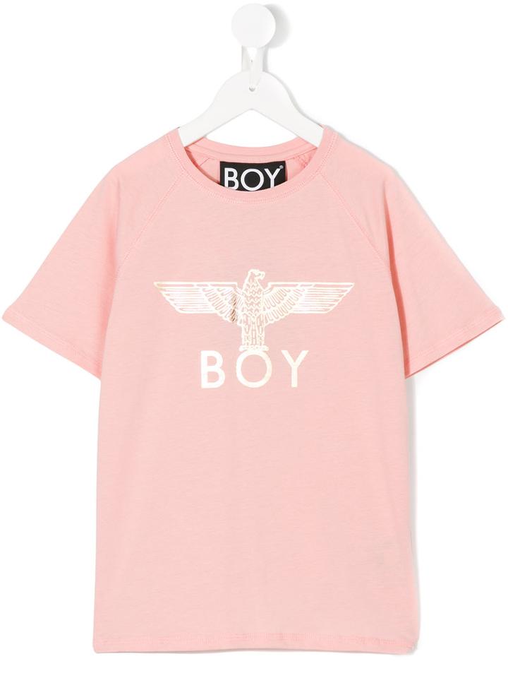 Boy London - Eagle T-shirt - Kids - Cotton - 11 Yrs, Pink/purple