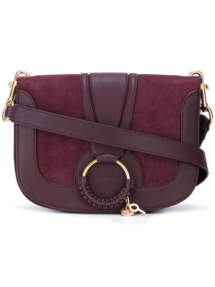 See By Chloé Hana Crossbody Bag, Women's, Pink/purple, Goat Skin/leather/cotton