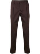 Entre Amis Classic Tailored Trousers - Brown