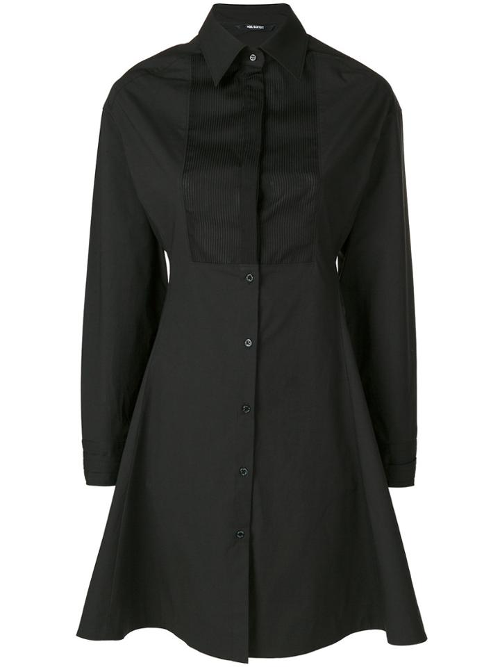 Neil Barrett Flared Shirt Dress - Black