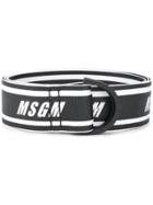 Msgm Logo Belt - Black