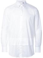 Matthew Miller 'new Man Layered' Shirt, Men's, Size: Small, White, Cotton/spandex/elastane
