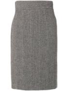 Prada Pre-owned Knitted Midi Skirt - Grey