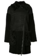 Zac Zac Posen 'lilian' Coat, Women's, Size: Small, Black, Lamb Fur