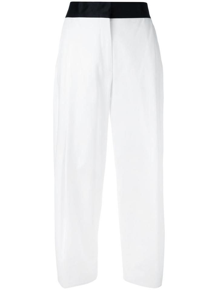 Alberto Biani High-waisted Trousers - White