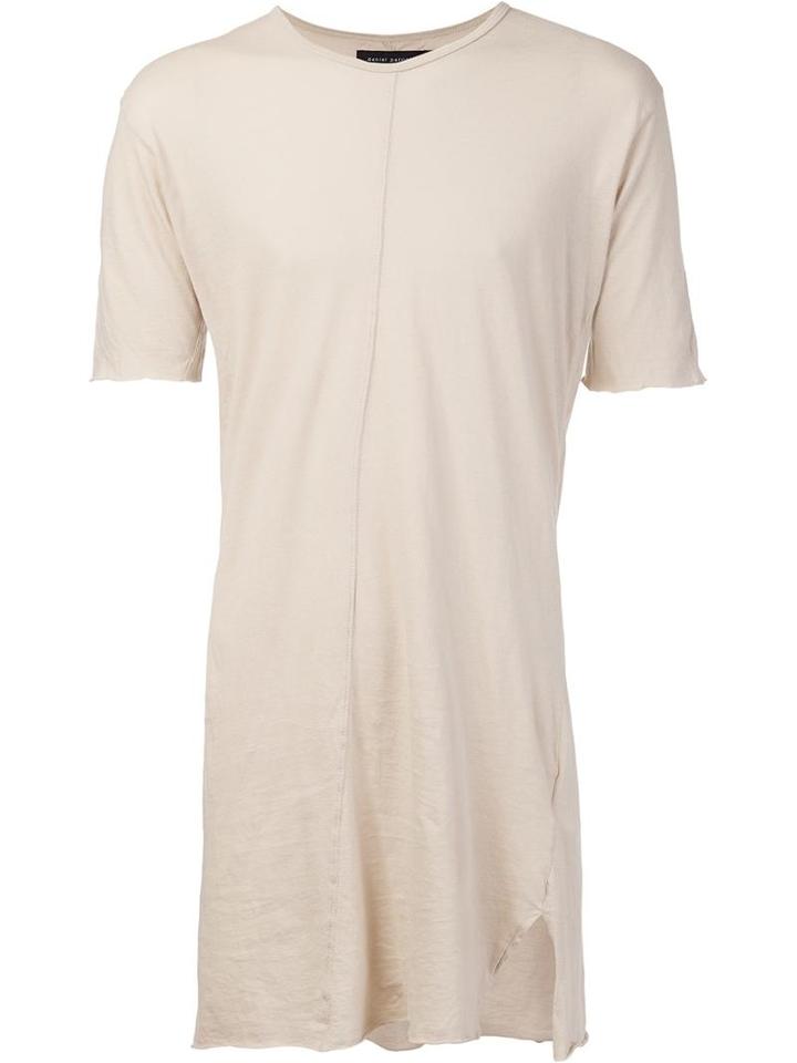 Daniel Patrick V-neck Long T-shirt, Men's, Size: Small, Nude/neutrals, Cotton