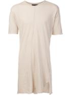 Daniel Patrick V-neck Long T-shirt, Men's, Size: Small, Nude/neutrals, Cotton