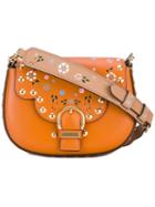 Marc Jacobs - Studded 'navigator' Saddle Bag - Women - Leather - One Size, Yellow/orange, Leather