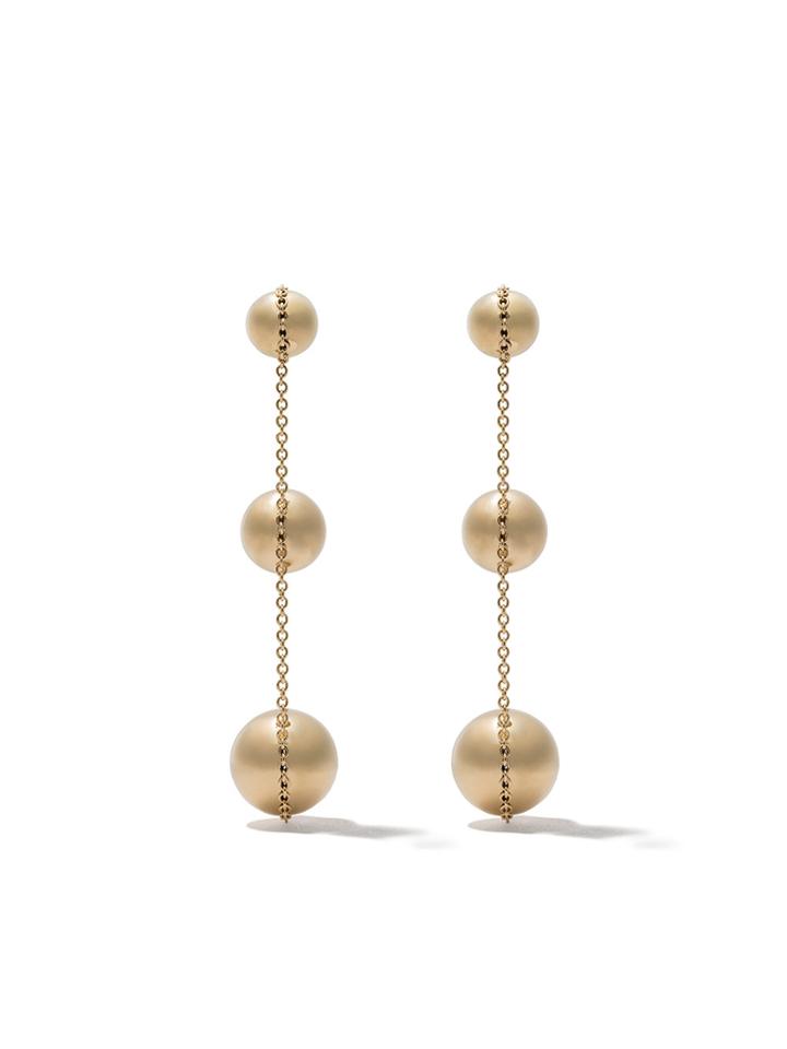 Tiffany & Co 18kt Yellow Gold Tiffany Hardwear Triple Drop Earrings -