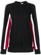 No Ka' Oi Contrasting Panels Sweatshirt - Black