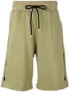 Numero00 - Track Shorts - Men - Cotton - L, Green, Cotton