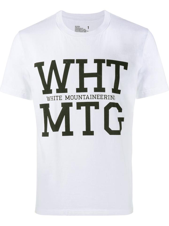 White Mountaineering Logo Print T-shirt