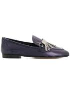 Giuseppe Zanotti Design Fringed Loafers - Blue