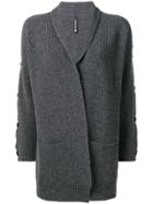 Pierantoniogaspari Buttoned Sleeves Cardigan - Grey