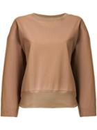 H Beauty & Youth. Round Neck Sweatshirt, Women's, Brown, Cotton