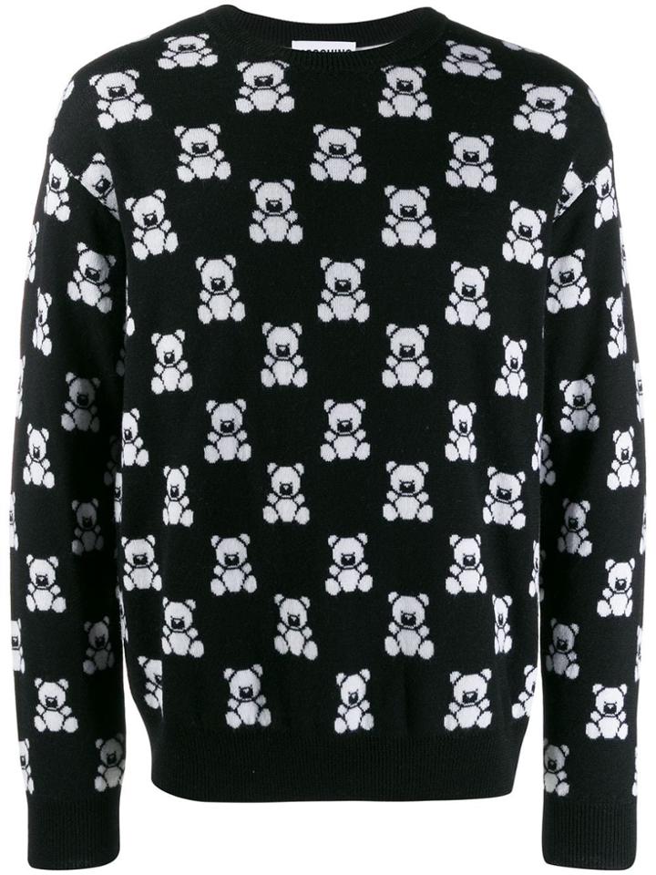 Moschino Teddy Bear Print Jumper - Black