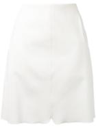 Giambattista Valli Front Pocket Skirt, Women's, Size: 44, White, Cotton/viscose/spandex/elastane/viscose