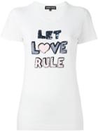 Markus Lupfer Sequined Quote T-shirt