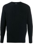 N.peal 007 Cable Crew Neck Sweater - Blue