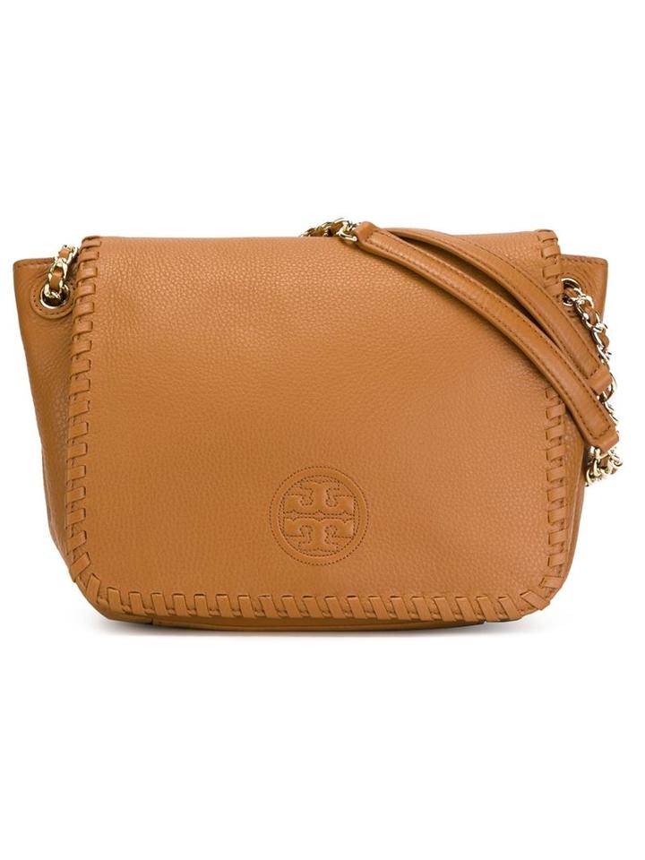 Tory Burch Marion Shoulder Bag, Women's, Brown, Leather