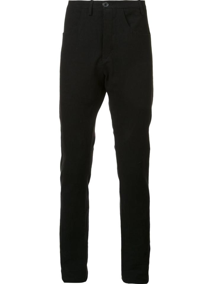 Label Under Construction Slim Fit Trousers - Black