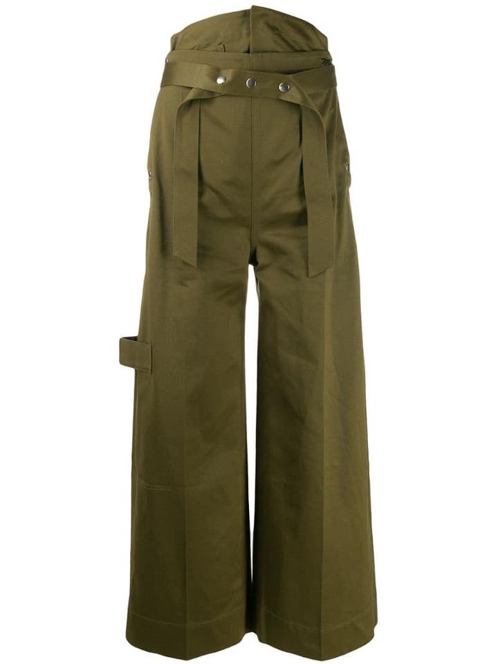 Reebok X Victoria Beckham Wide-leg Trousers - Green