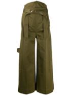 Reebok X Victoria Beckham Wide-leg Trousers - Green