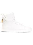Buscemi 125mm Hi-top Sneakers, Men's, Size: 9, White, Calf Leather/leather/rubber