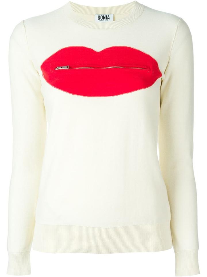 Sonia By Sonia Rykiel 'lips Sealed' Pullover