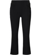Maiyet Cropped Bootcut Trousers, Women's, Size: 42, Black, Spandex/elastane/acetate/viscose