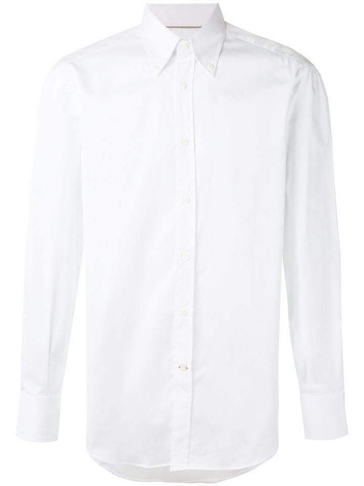 Brunello Cucinelli Classic Shirt, Men's, Size: Medium, White, Cotton