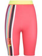 Fendi High-waist Bike Shorts - Pink