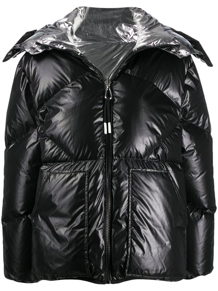 Sandro Paris Reversible Puffer Jacket - Black