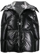 Sandro Paris Reversible Puffer Jacket - Black