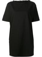Mm6 Maison Margiela Fringed Neck Dress