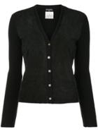 Chanel Vintage Quilted Buttoned Cardigan - Black