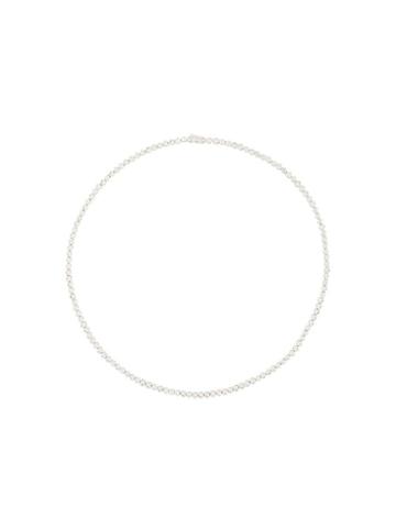 Tani By Minetani Olivia Bezel Round Necklace - Silver